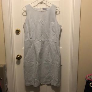 Blue and white gingham dress